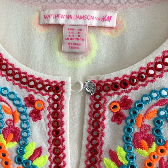 MATTHEW WILLIAMSON for H&M Embroidered Blouse - Picture 2 of 5